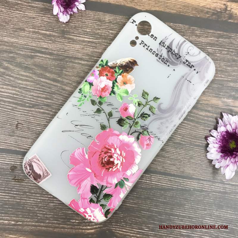 Custodia iPhone Xr Goffratura Bianco Modello, Cover iPhone Xr Protezione Di Personalità Fiori