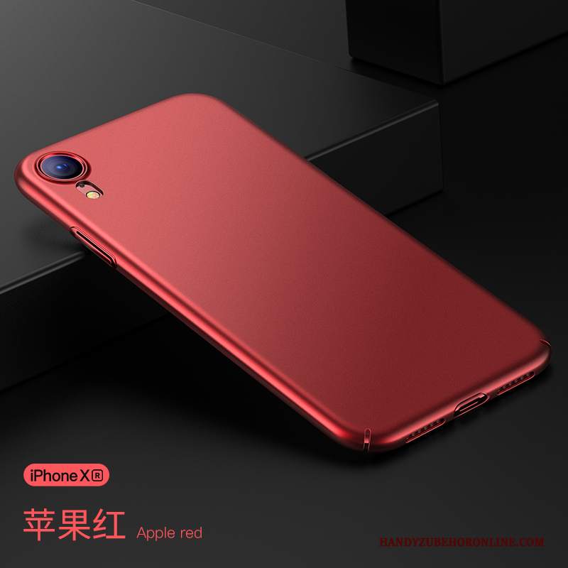 Custodia iPhone Xr Protezione Anti-caduta Difficile, Cover iPhone Xr Rosso Sottile