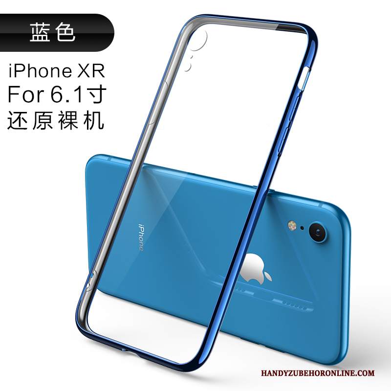 Custodia iPhone Xr Silicone Tutto Incluso High End, Cover iPhone Xr Protezione Vetro Morbido