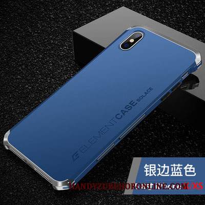 Custodia iPhone Xs Anti-caduta Blu, Cover iPhone Xs Macchiati Di Personalità