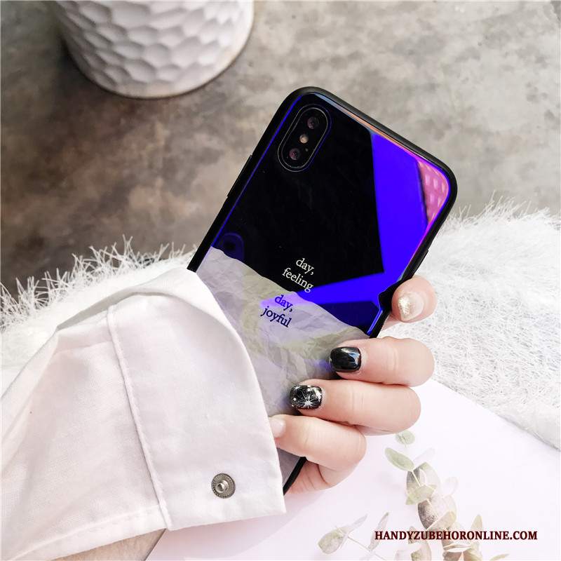 Custodia iPhone Xs Creativo Net Redtelefono, Cover iPhone Xs Nuovo Blu