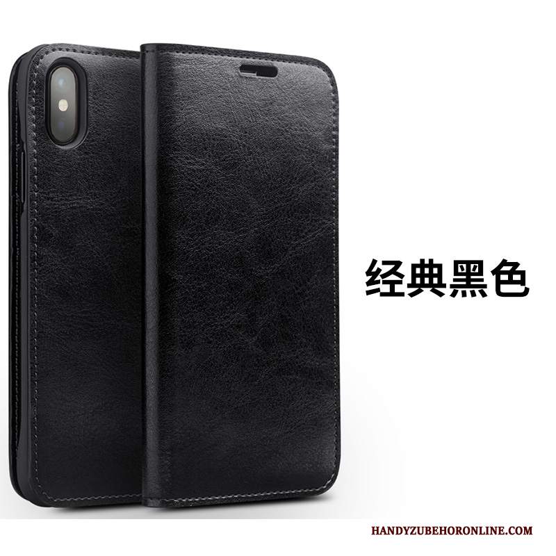 Custodia iPhone Xs Folio Nuovo Sottile, Cover iPhone Xs Pelle Tutto Incluso Affari