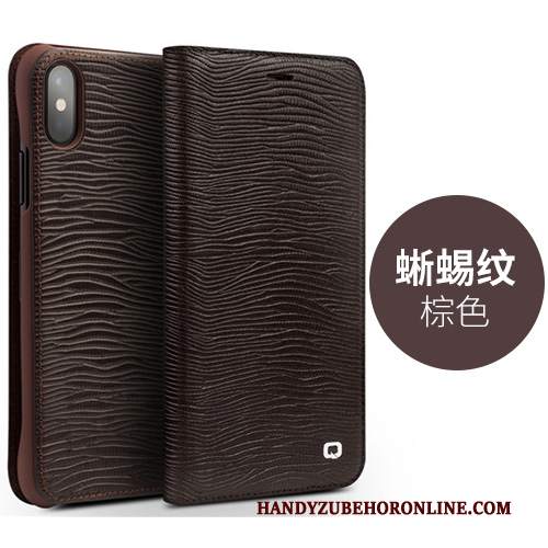 Custodia iPhone Xs Folio Nuovo Sottile, Cover iPhone Xs Pelle Tutto Incluso Affari