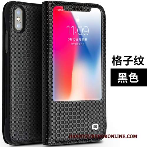 Custodia iPhone Xs Folio Nuovo Sottile, Cover iPhone Xs Pelle Tutto Incluso Affari