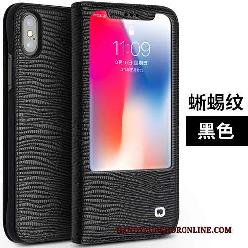 Custodia iPhone Xs Folio Nuovo Sottile, Cover iPhone Xs Pelle Tutto Incluso Affari