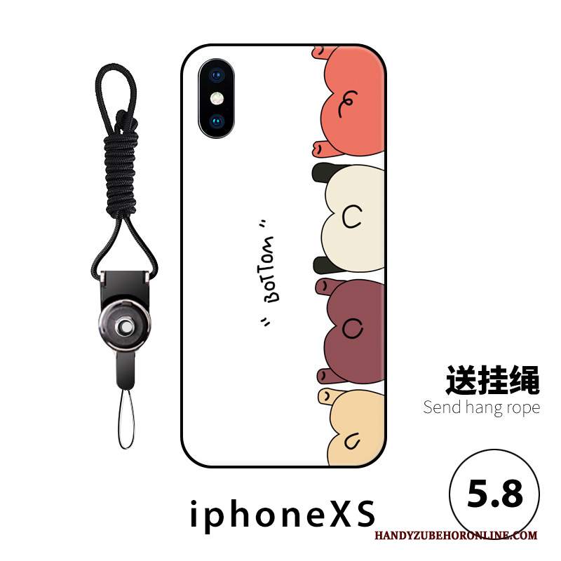 Custodia iPhone Xs Goffratura Di Personalità Macchiati, Cover iPhone Xs Creativo Telefono Nuovo