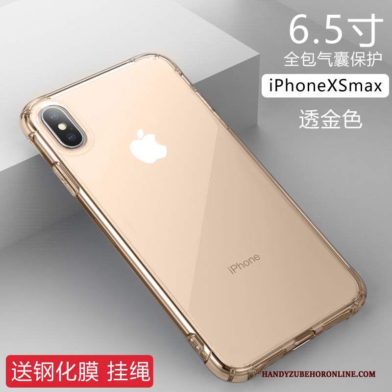 Custodia iPhone Xs Max Creativo Anti-caduta Gasbag, Cover iPhone Xs Max Protezione Trasparente Tendenza