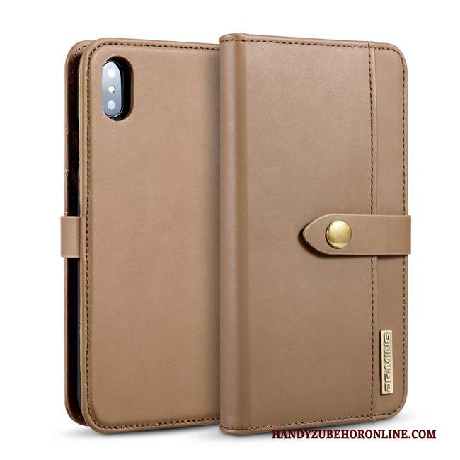 Custodia iPhone Xs Max Folio Carta Borse Carta, Cover iPhone Xs Max Pelle Telefono Nuovo