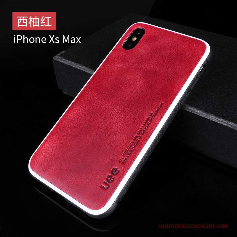 Custodia iPhone Xs Max Pelle Lusso Di Personalità, Cover iPhone Xs Max Creativo Naturalmente Tutto Incluso