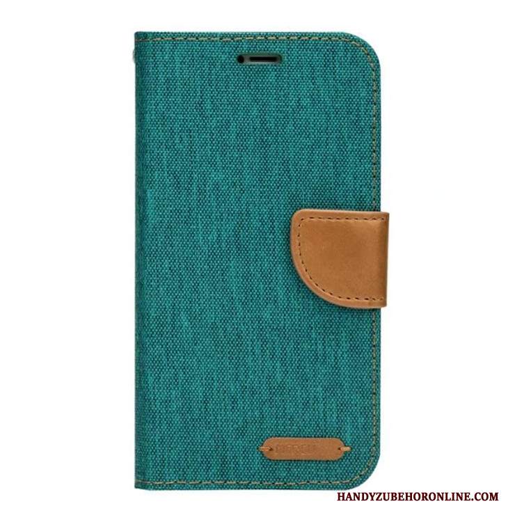 Custodia iPhone Xs Max Pelle Telefono Carta, Cover iPhone Xs Max Portafoglio Nuovo Verde