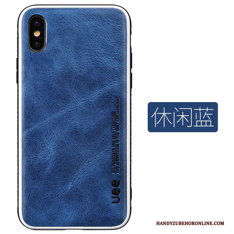 Custodia iPhone Xs Max Pelle Tendenza High End, Cover iPhone Xs Max Moda Elegante Grande