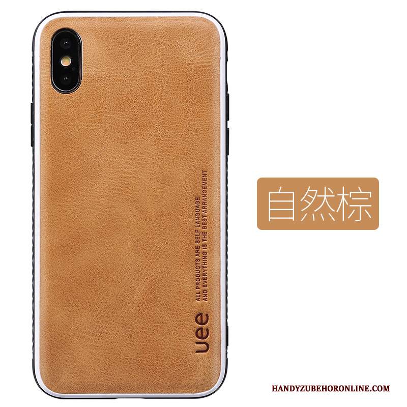 Custodia iPhone Xs Max Pelle Tendenza High End, Cover iPhone Xs Max Moda Elegante Grande