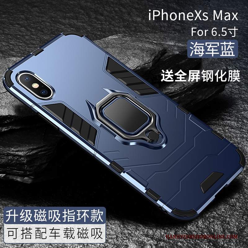 Custodia iPhone Xs Max Protezione High End Nuovo, Cover iPhone Xs Max Magnetico Anti-caduta