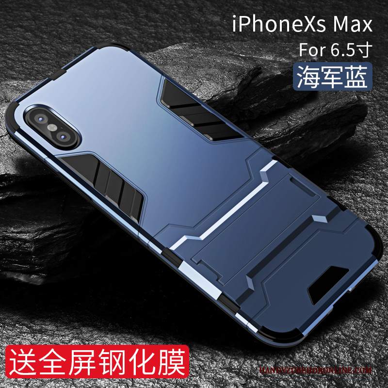 Custodia iPhone Xs Max Protezione High End Nuovo, Cover iPhone Xs Max Magnetico Anti-caduta