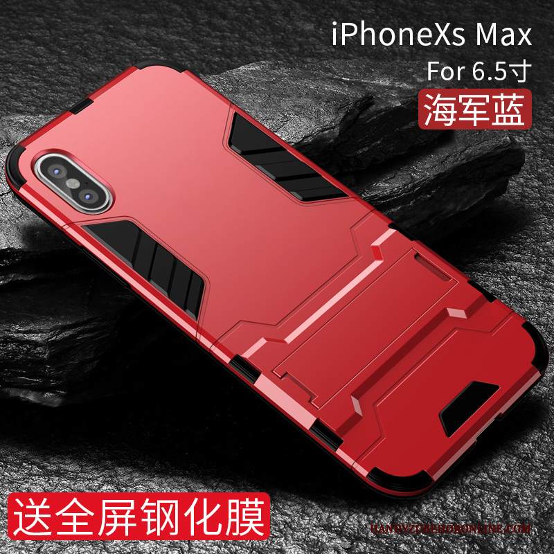 Custodia iPhone Xs Max Protezione High End Nuovo, Cover iPhone Xs Max Magnetico Anti-caduta