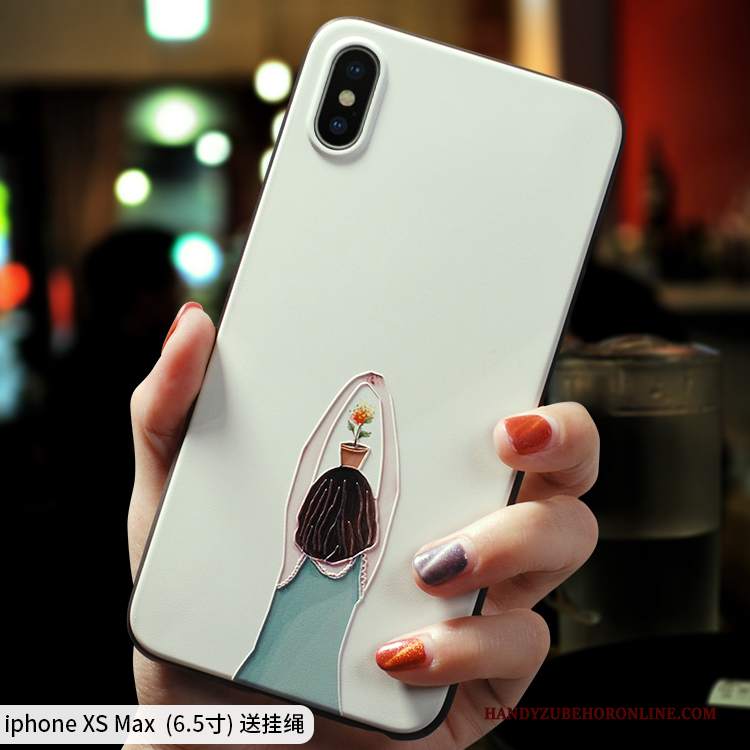 Custodia iPhone Xs Max Protezione Semplici Fresco, Cover iPhone Xs Max Cartone Animato Nuovo Bello