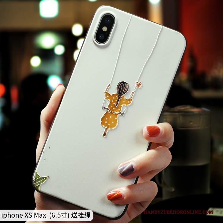 Custodia iPhone Xs Max Protezione Semplici Fresco, Cover iPhone Xs Max Cartone Animato Nuovo Bello