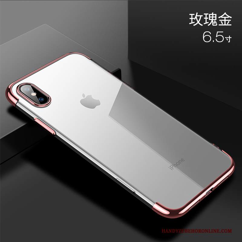 Custodia iPhone Xs Max Silicone Morbido Marchio Di Tendenza, Cover iPhone Xs Max Protezione Sottile Rosso