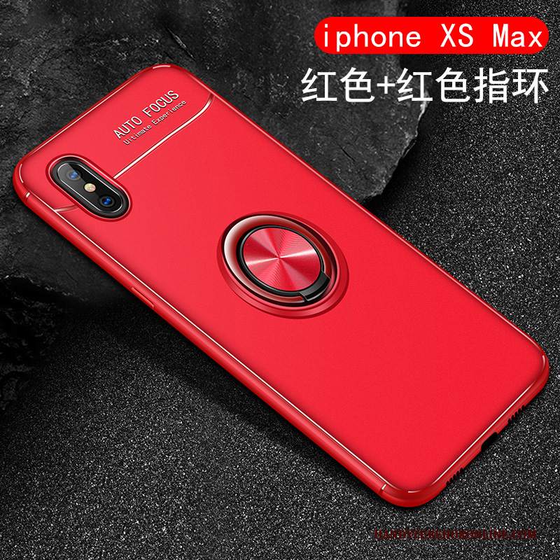 Custodia iPhone Xs Max Silicone Tutto Incluso Ring, Cover iPhone Xs Max Creativo Radiante Macchiati