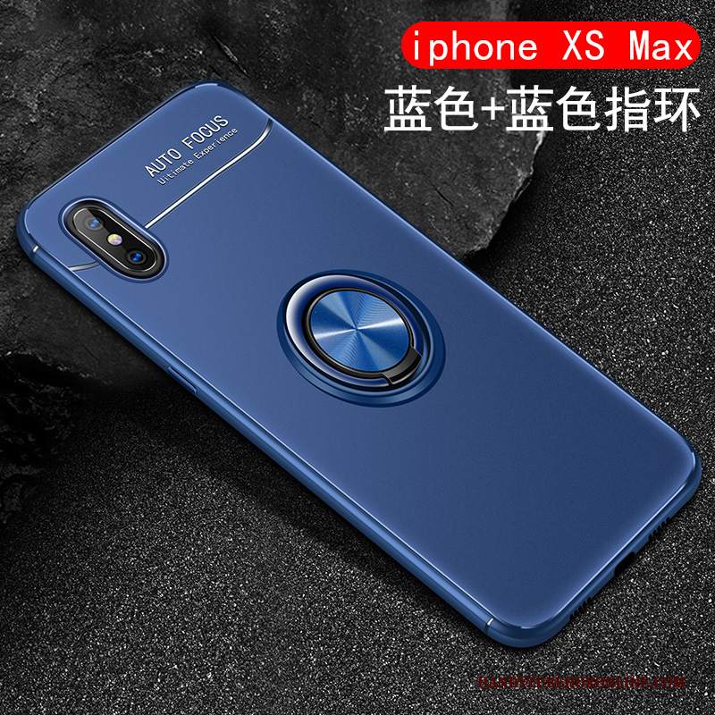 Custodia iPhone Xs Max Silicone Tutto Incluso Ring, Cover iPhone Xs Max Creativo Radiante Macchiati