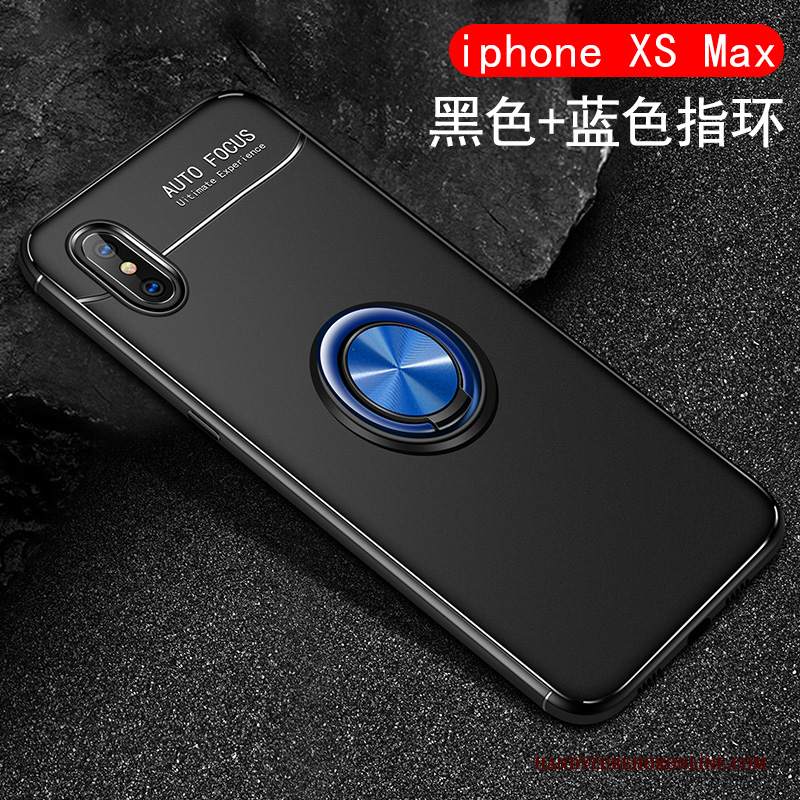 Custodia iPhone Xs Max Silicone Tutto Incluso Ring, Cover iPhone Xs Max Creativo Radiante Macchiati