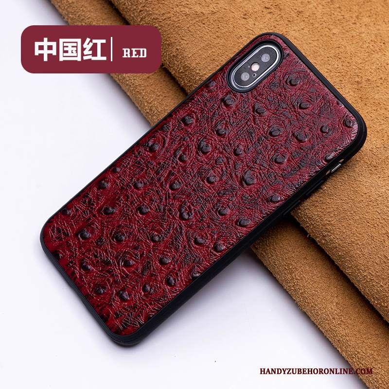 Custodia iPhone Xs Pelle Personalizza Anti-caduta, Cover iPhone Xs Protezione Marchio Di Tendenza Qualità