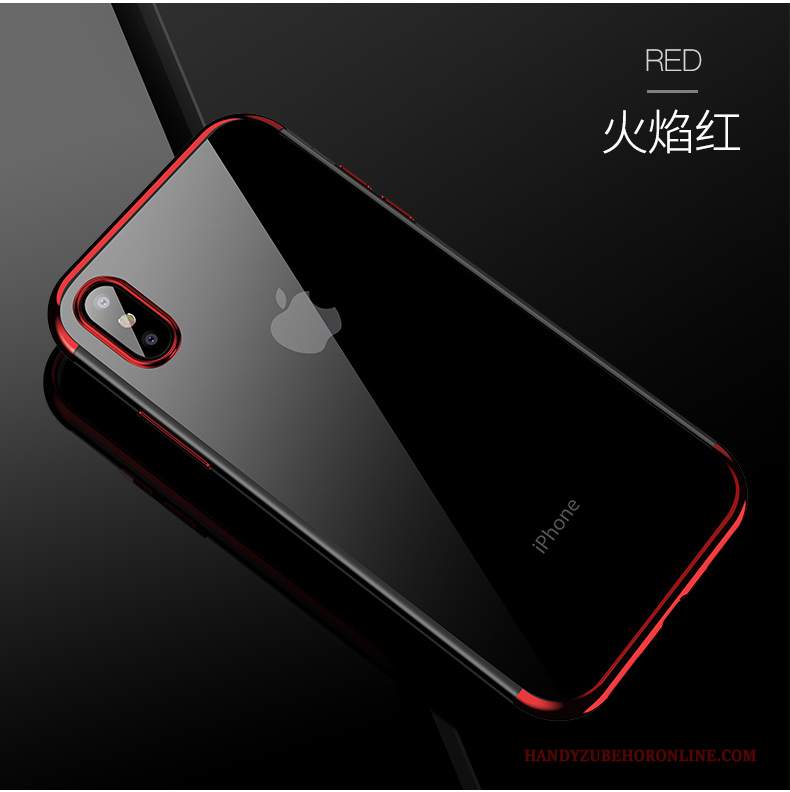 Custodia iPhone Xs Silicone Amanti Anti-caduta, Cover iPhone Xs Nuovo Trasparente