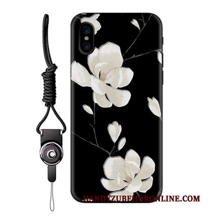 Custodia iPhone Xs Silicone Marchio Di Tendenza Morbido, Cover iPhone Xs Stile Cinese Sottili