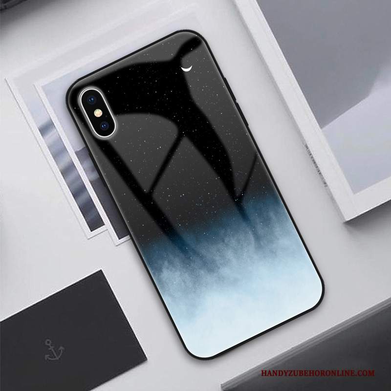 Custodia iPhone Xs Silicone Vetrotelefono, Cover iPhone Xs Protezione Amanti Di Personalità