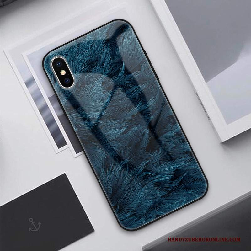 Custodia iPhone Xs Silicone Vetrotelefono, Cover iPhone Xs Protezione Amanti Di Personalità