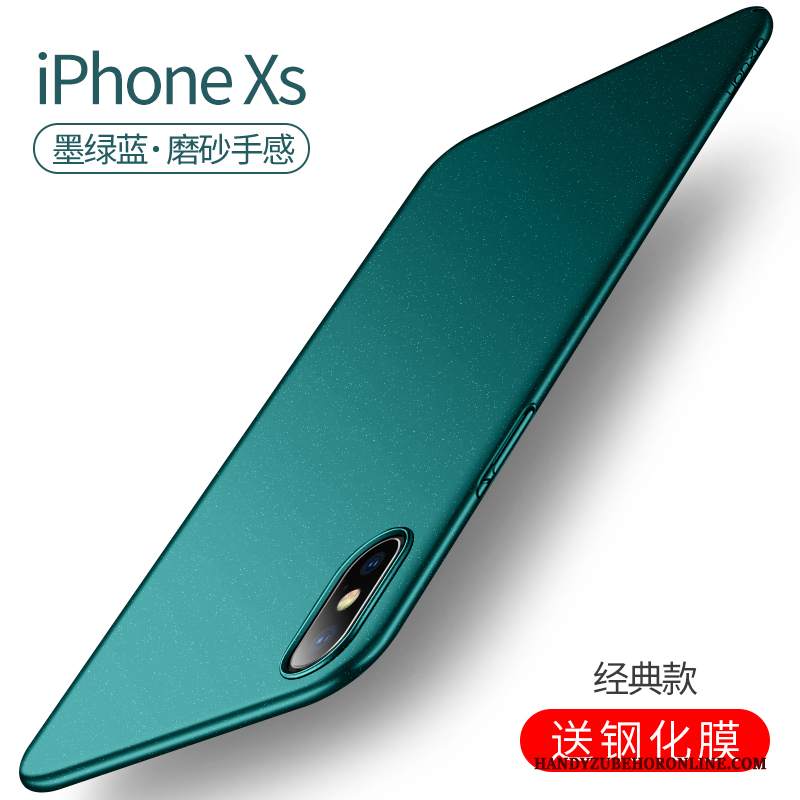 Custodia iPhone Xs Verde High End, Cover iPhone Xs Nuovo Magnetico