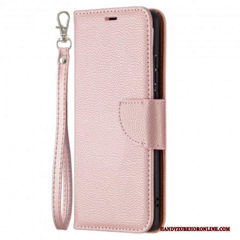 Custodia in pelle Huawei P50 Pro Folio Cover Litchi Rabat Obliquo