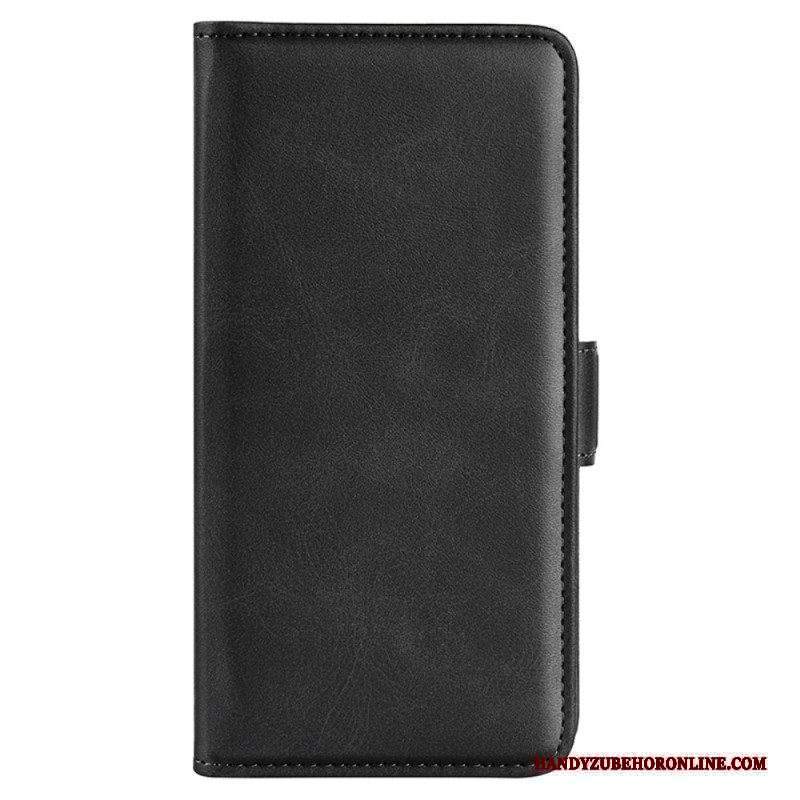 Custodia in pelle Huawei P60 Pro Folio Cover Doppia Patta