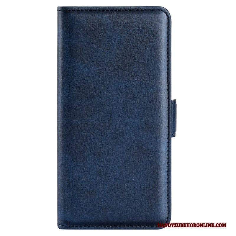 Custodia in pelle Huawei P60 Pro Folio Cover Doppia Patta