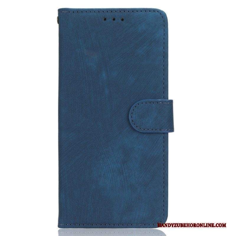 Custodia in pelle Huawei P60 Pro Rfid Classico Con Cordino