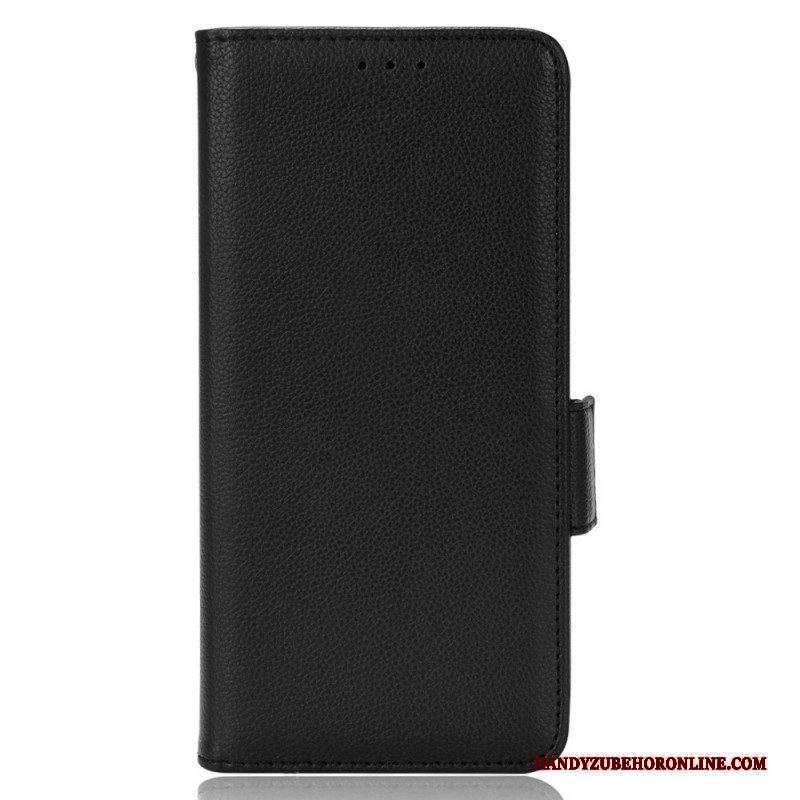 Custodia in pelle Moto E40 / E30 / E20 Folio Cover Flap Doppio Nuovi Colori