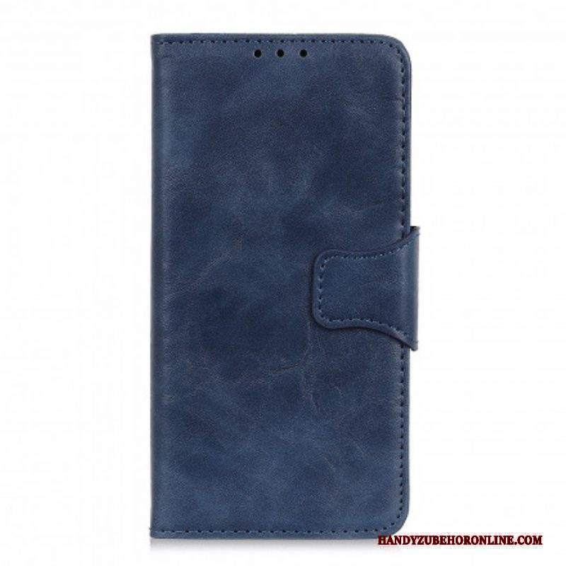 Custodia in pelle Moto G50 Chiusura Reversibile In Pelle Crosta