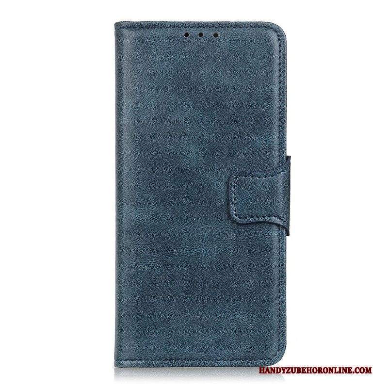 Custodia in pelle Moto G51 5G Chiusura Reversibile Effetto Pelle