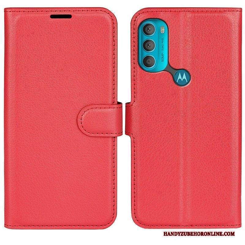 Custodia in pelle Moto G71 5G Classico