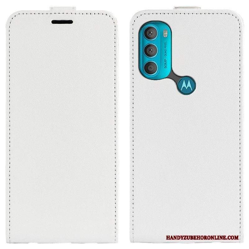 Custodia in pelle Moto G71 5G Folio Cover Retro Pieghevole