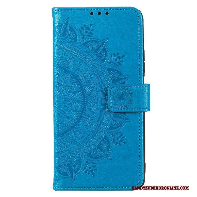 Custodia in pelle Moto G73 5G Mandala Del Sole