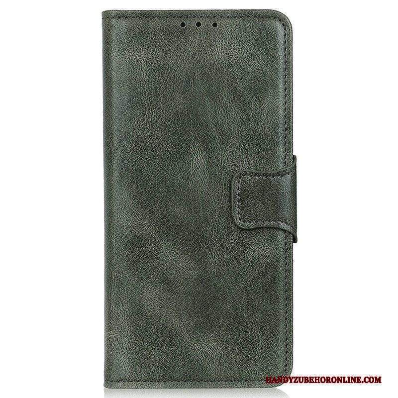 Custodia in pelle Motorola Edge 40 Pro Chiusura In Pelle Stile Reversibile