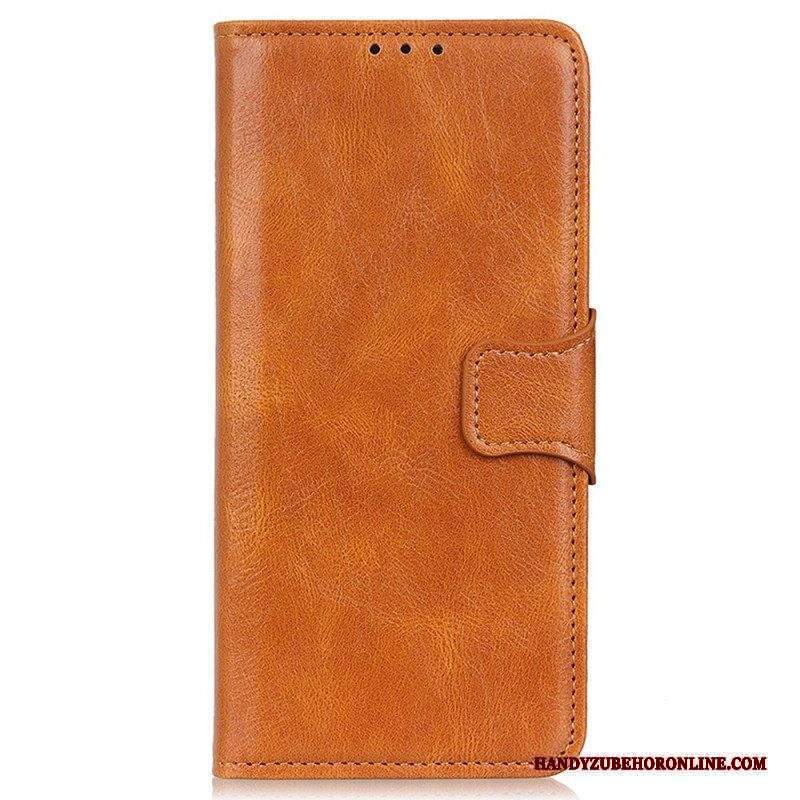 Custodia in pelle Motorola Edge 40 Pro Chiusura In Pelle Stile Reversibile