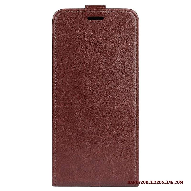 Custodia in pelle Samsung Galaxy A13 Folio Cover Ribalta Verticale Effetto Pelle