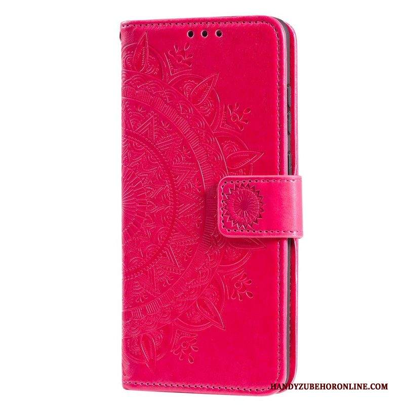 Custodia in pelle Samsung Galaxy A13 Mandala Del Sole