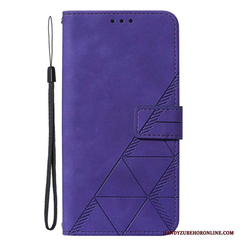 Custodia in pelle Samsung Galaxy A13 Modello Con Cinturino