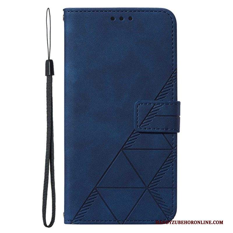 Custodia in pelle Samsung Galaxy A13 Modello Con Cinturino