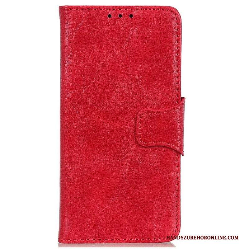 Custodia in pelle Samsung Galaxy A14 / A14 5G Chiusura Reversibile In Pelle Crosta