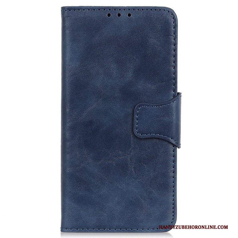 Custodia in pelle Samsung Galaxy A14 / A14 5G Chiusura Reversibile In Pelle Crosta