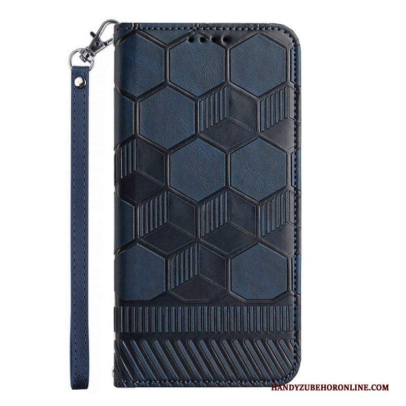 Custodia in pelle Samsung Galaxy A14 / A14 5G Modello Di Pallone Da Calcio